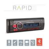 Fejegység "Rapid" - 1 DIN - 4x50 W - BT - MP3 - AUX - SD - USB