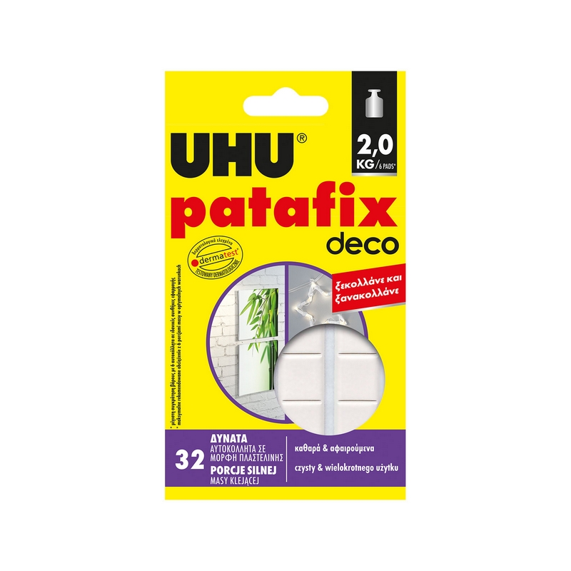 UHU Patafix homedeco - fehér gyurmaragasztó - 32 db/csomag - U40660