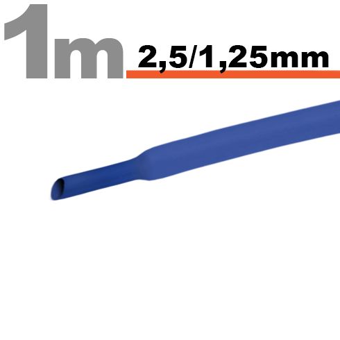 Zsugorcső Kék 2,5/1,25 mm - 11020K