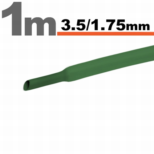 Zsugorcső Zöld 3,5/1,75 mm - 11021Z
