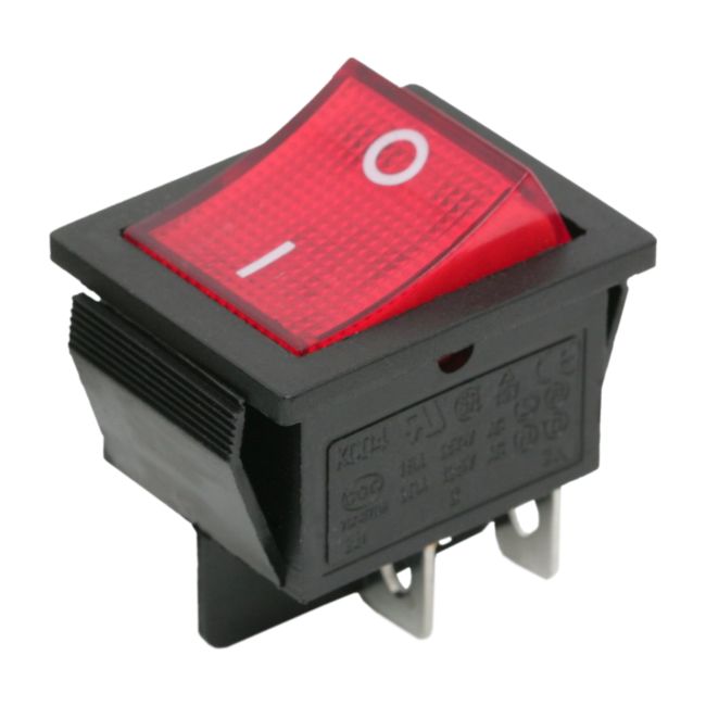 Billenő kapcsoló 16A-250V piros világítással - 09029PI
