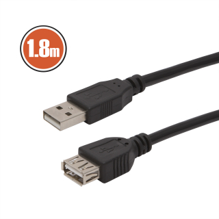 USB hosszabbító A aljzat - A dugó 1,8 m - 20315