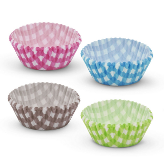 Muffin papír szett - kockás - 100 db - 57168S