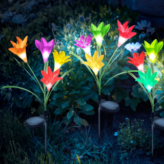 LED-es szolár lámpa leszúrható virág 2 db - 11720