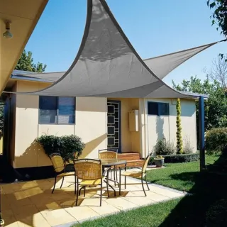 Napvitorla 2x2x2 m szürke - 11562B