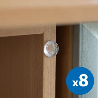 Ajtóütköző szett öntapadós, átlátszó 18 mm 8 db - 56192